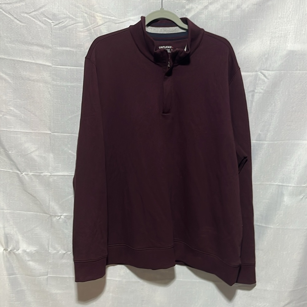 Untuckit Men’s 1/4 Zip Sweater EUC